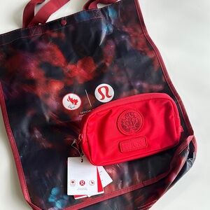 lululemon Team Canada Future Legacy Mini Belt Bag with large shopper
